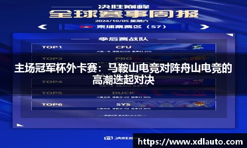 主场冠军杯外卡赛：马鞍山电竞对阵舟山电竞的高潮迭起对决